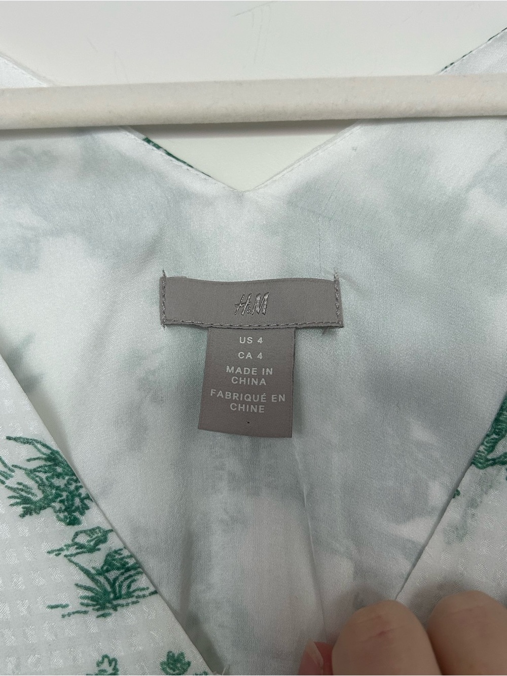 2 for 10$ ☀️ Flounce sleeves green landscape print maxi dress sz4 - Picture 5 of 16